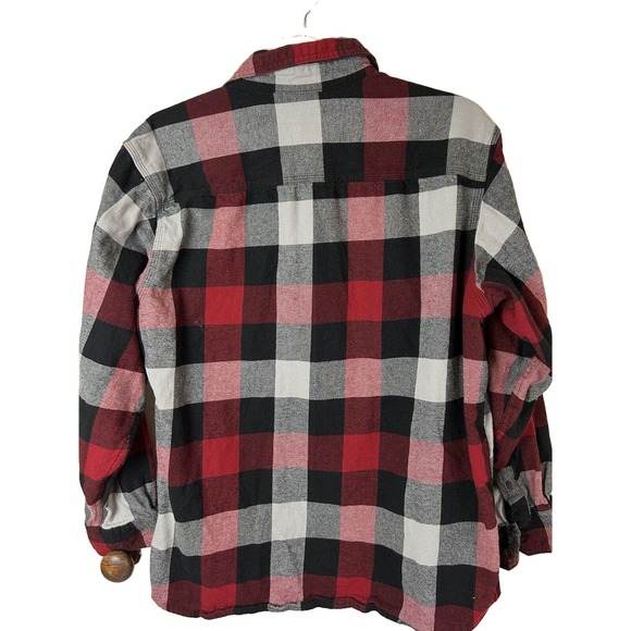 Men’s Red Head Brand Co. XL/TG Red/Blk./Gray Flannel Button Up Long Sleeve Shirt - Picture 3 of 6